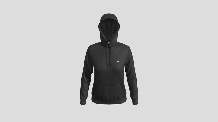 Female Hoodie Material 3D Model