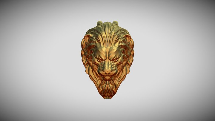 Lion Pendant 3D Model