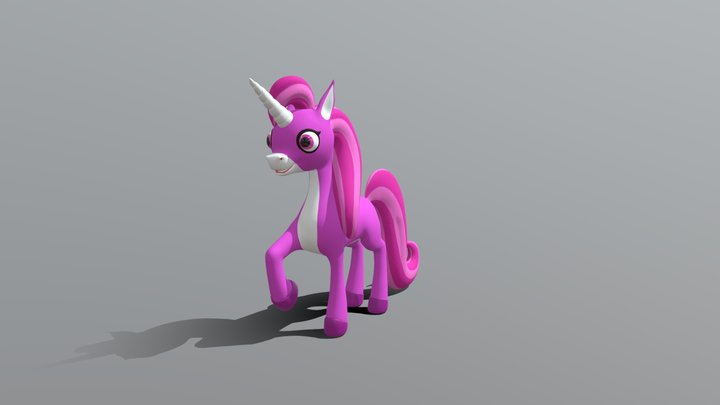 Pink Unicorn 3D Model