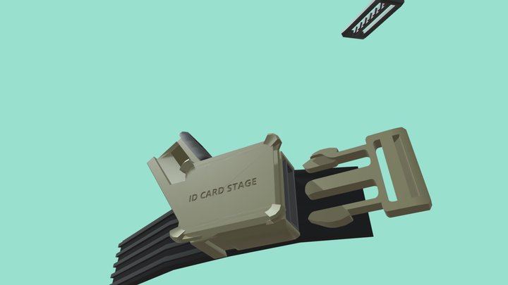 Diagonal Strap Identity shoulder harness 3D Model
