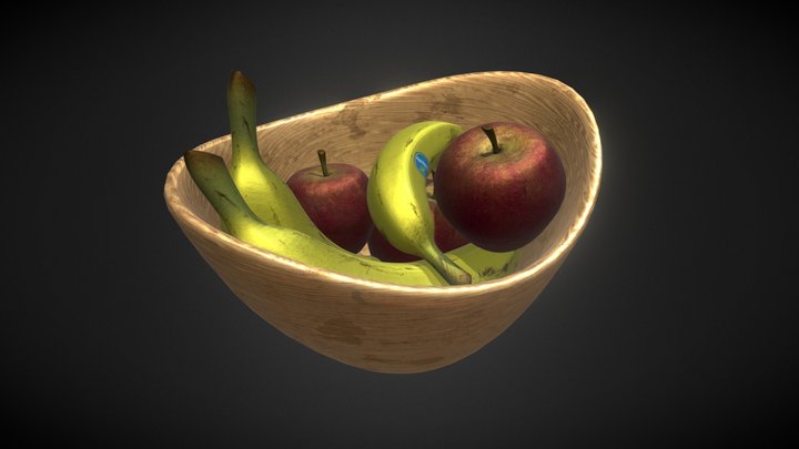 Fruit basket 3D Model