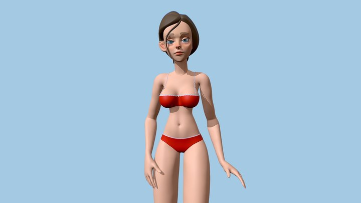 female body model 3D Model