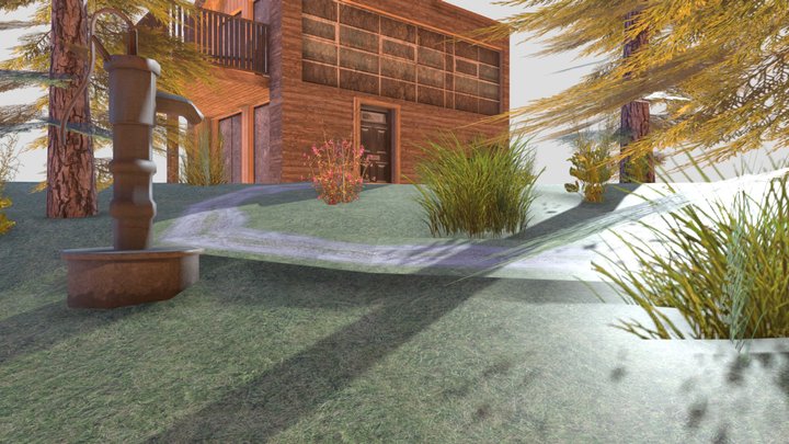 DAE Diorama - Eco house 3D Model
