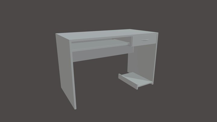 PC Desk 3D Model