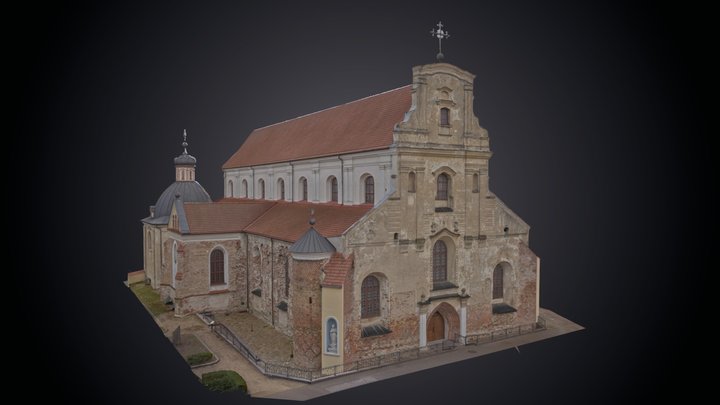 Franciscan church in Vilnius 3D Model