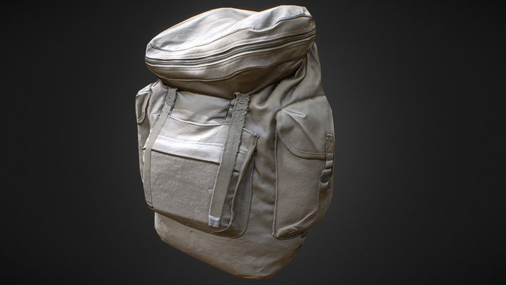 Military Tactical Backpack 3D Model