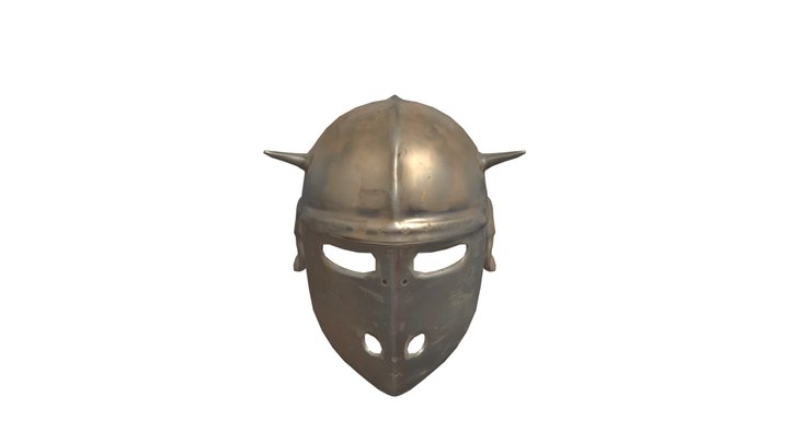 World War 1 Helmet With Spikes Version 1 3D Model