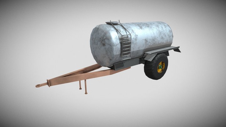 Water Tank – 3D Industrial Storage Asset 3D Model