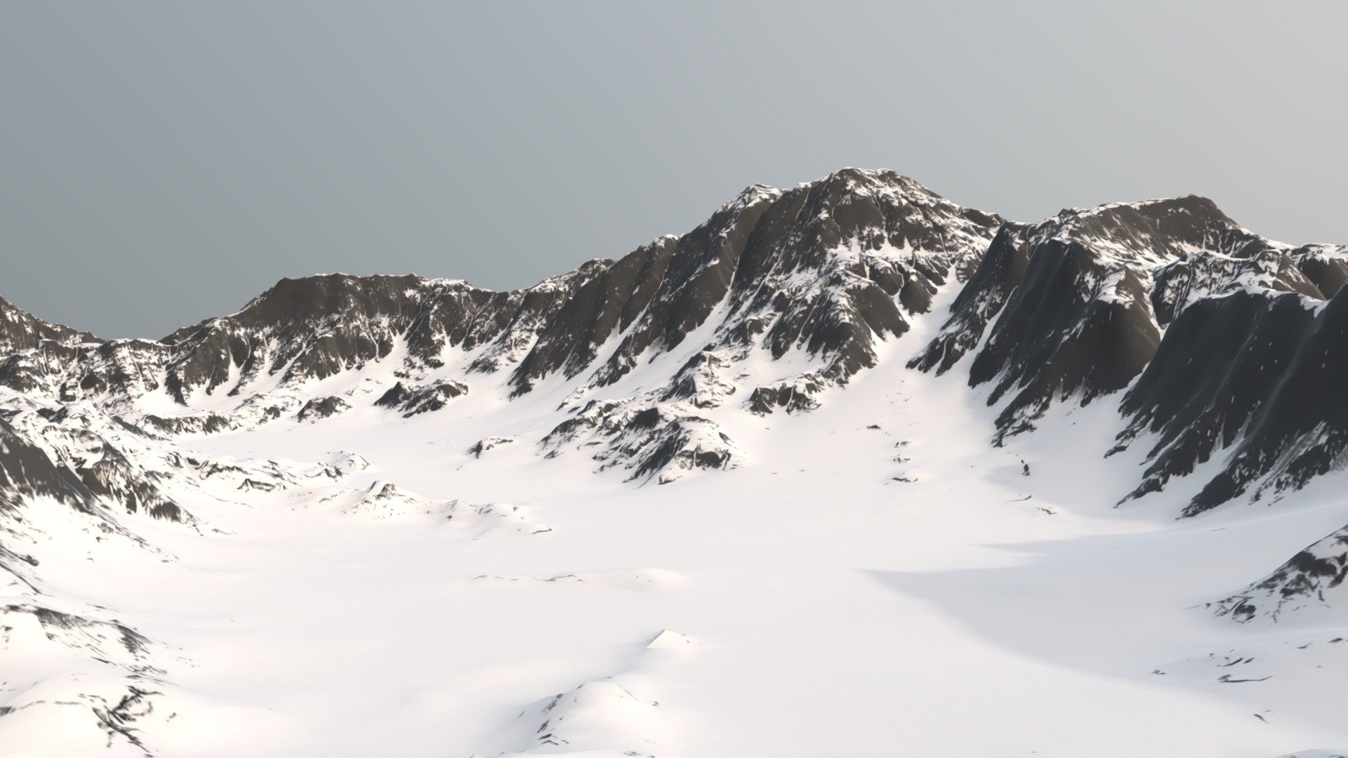 Snowy Mountains and Hills Background Pack