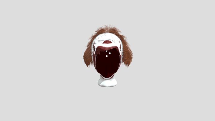 Pennywise Deadlights Head Unfinished 3D Model