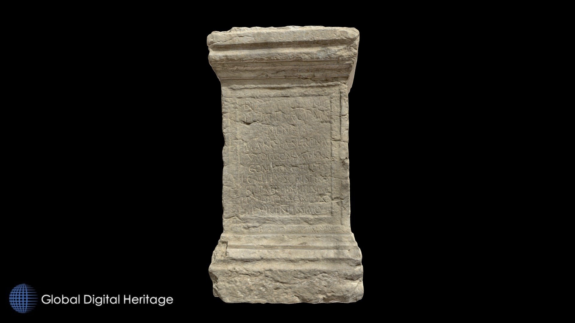 Travertine Stone Plinth - Download Free 3D model by Global Digital ...