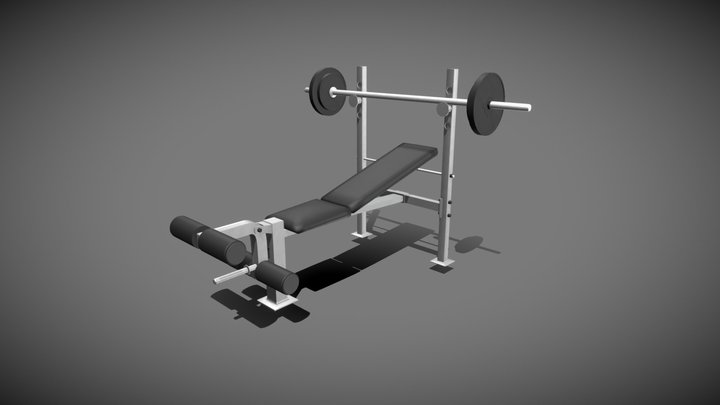 Weight Lifting Set 3D Model