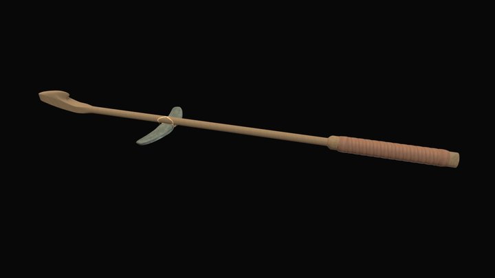 Atatl Thrower with Bannerstone 3D Model