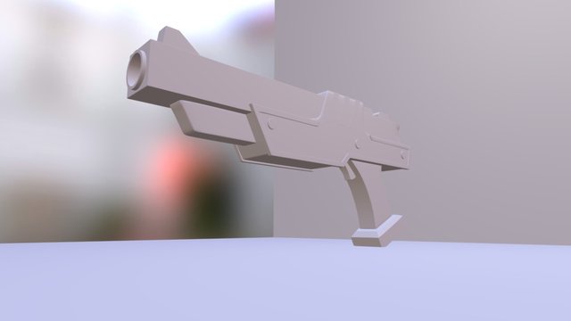 Sci Fi Gun 2 3D Model