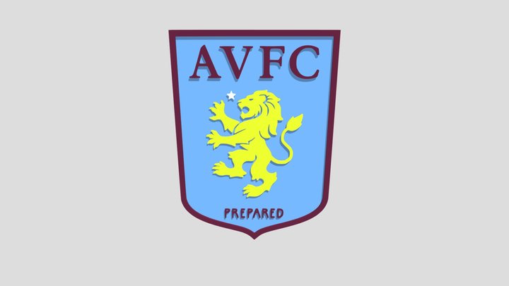 Aston Villa Badge 08/16 3D Model