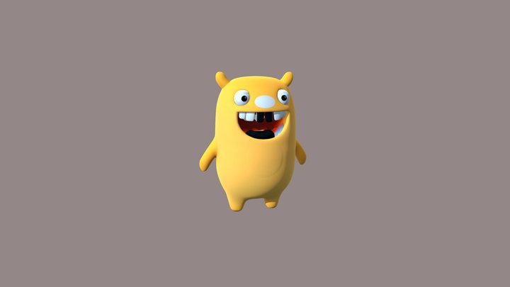 Craft Adorable Monster Characters 3D Model