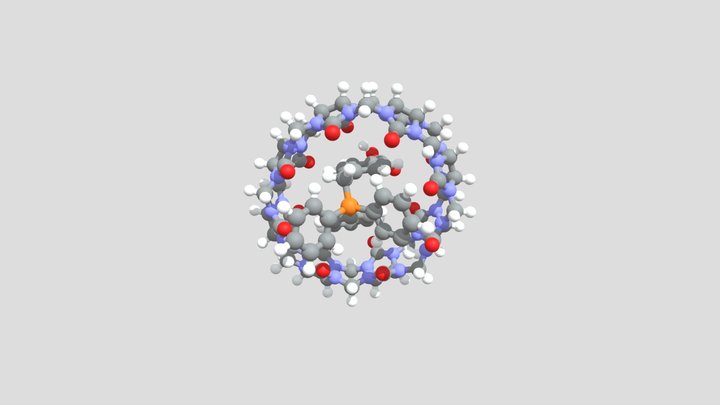 Complejo pseudoheteroternario CB8 3D Model
