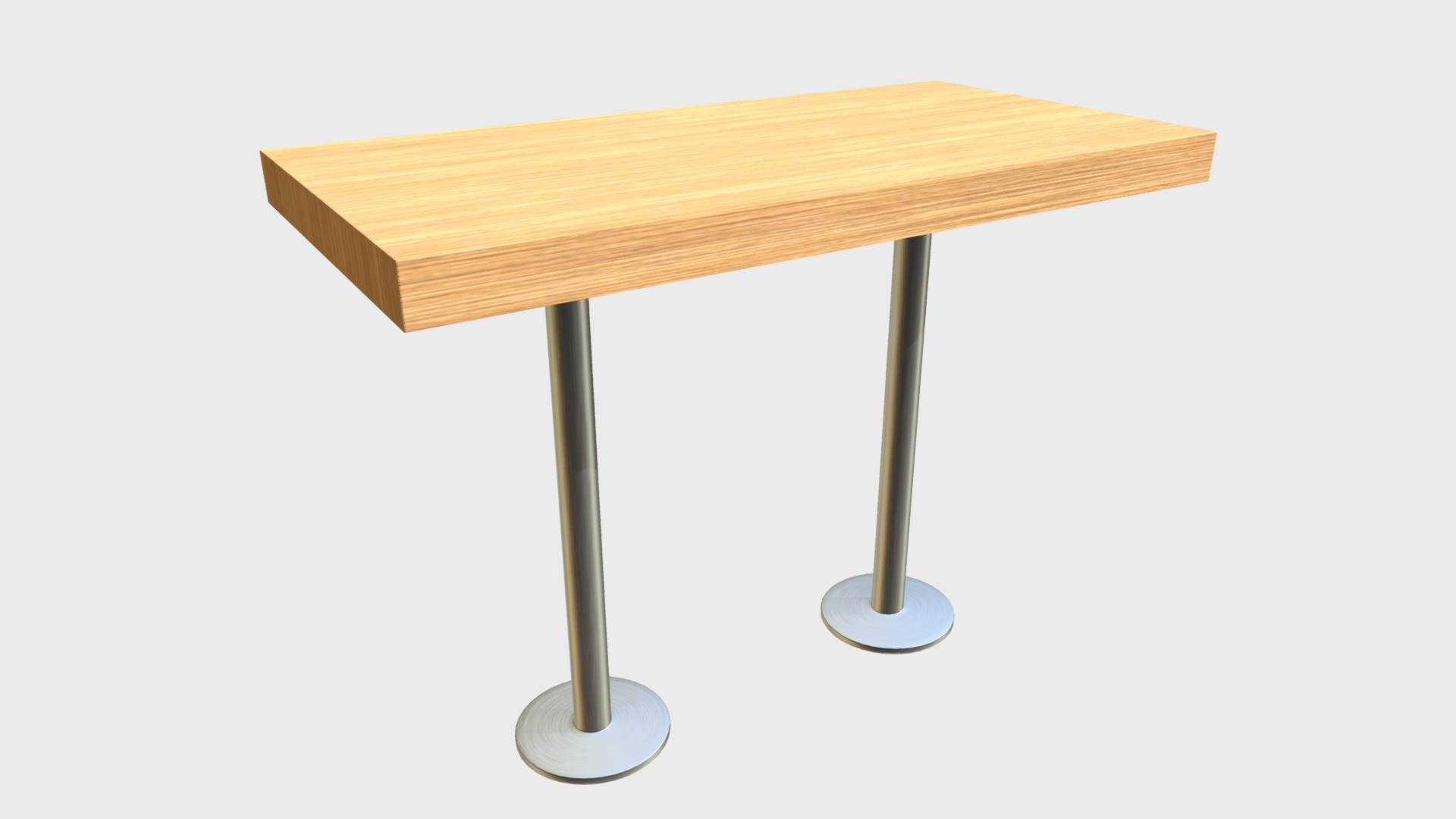 3D model Double bar table - This is a 3D model of the Double bar table. The 3D model is about shape.
