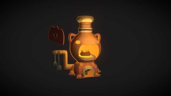 Gati panaderia 3D Model
