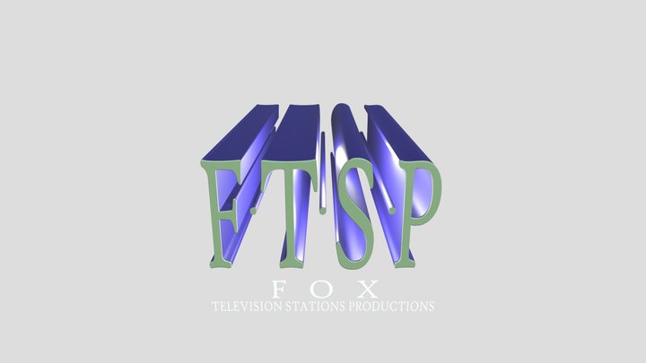 Fox Television Stations Productions Logo (1992-) 3D Model