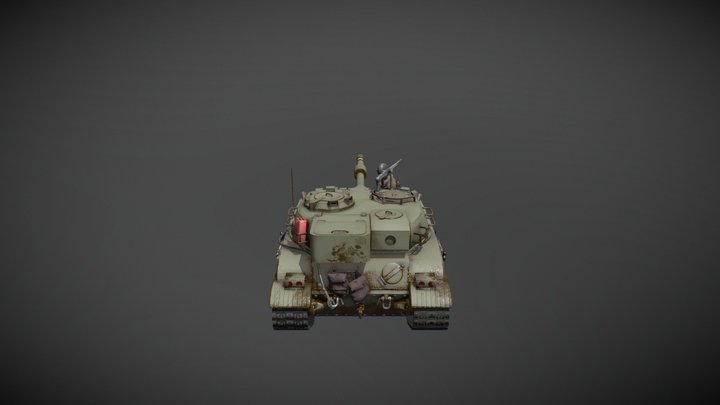 British/French Tank "Adonis" 3D Model