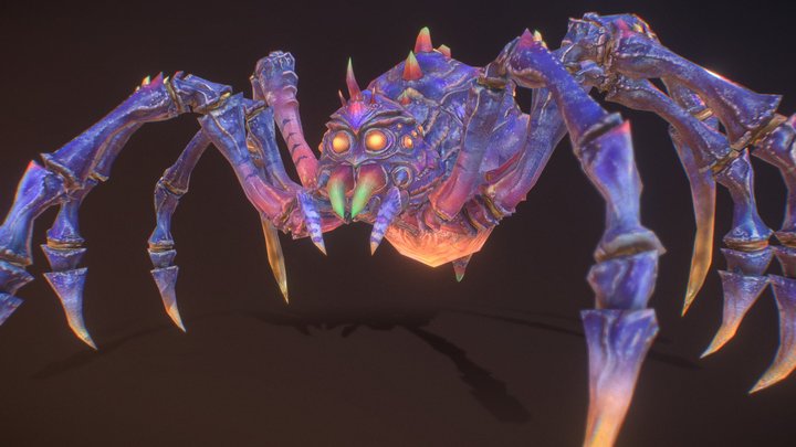 Jumping Spider Monster 3D Model