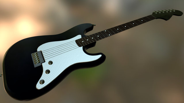 [Melon Co.] Electric Guitar 3D Model
