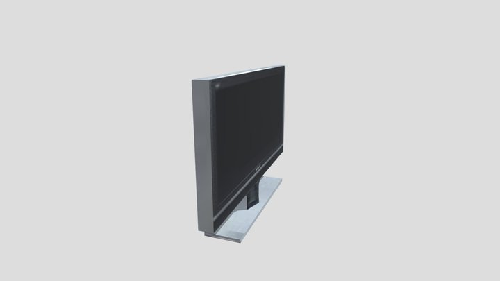 Flat screen LCD TV 3D Model