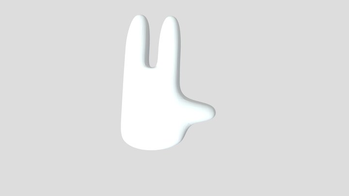 gtag styled hand model 3D Model