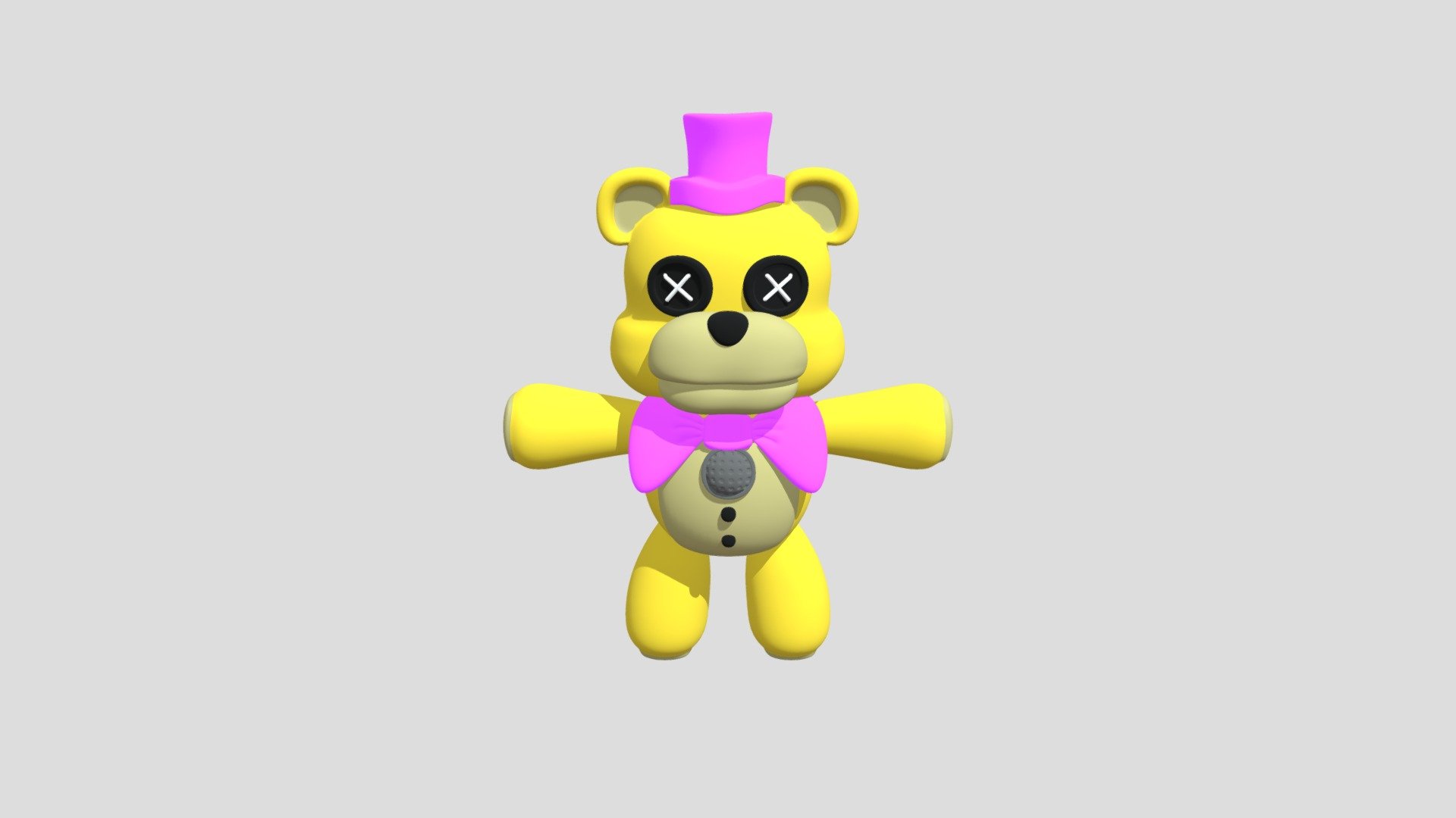 Fredbear Plush - 3D model by TheFatBox [9fb1653] - Sketchfab