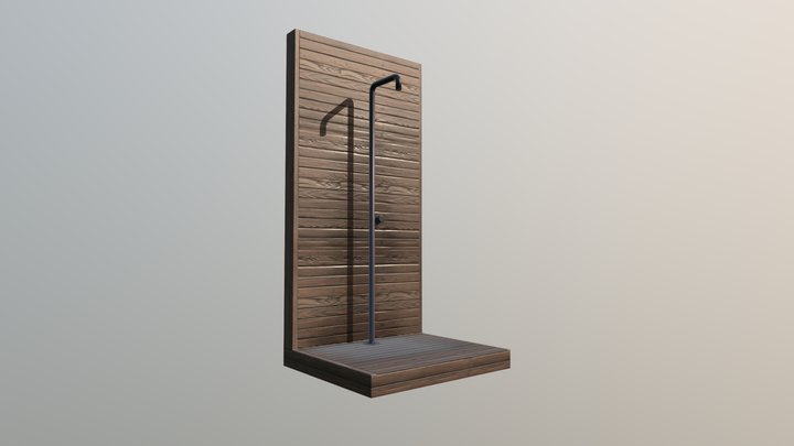 Exterior Shower 3D Model