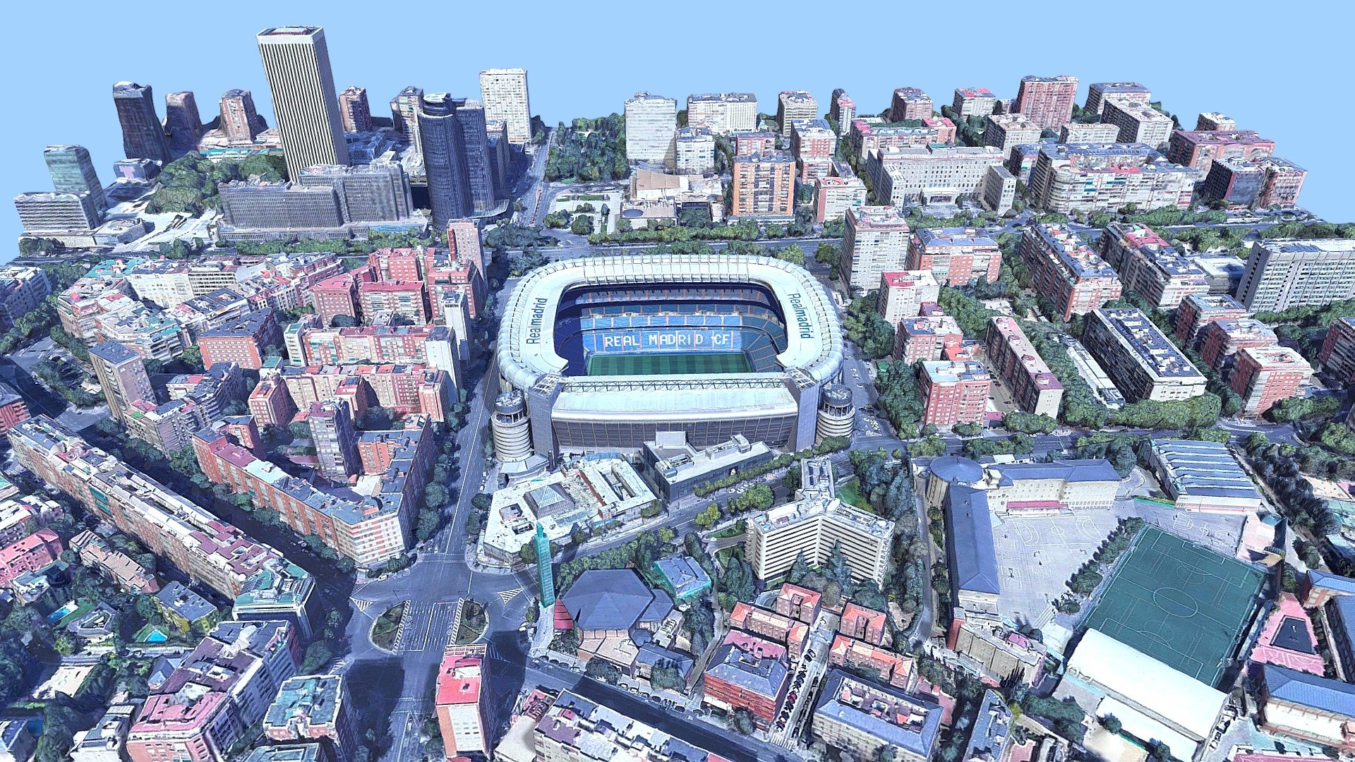 Santiago Bernabeu, Madrid, Spain Buy Royalty Free 3D model by