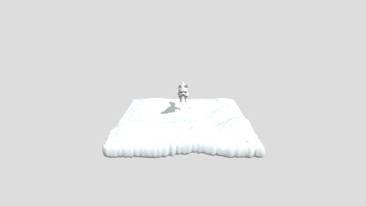Snow fox 3D Model