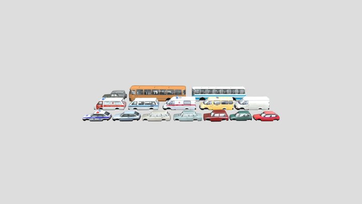 Papers Soviet Cars 3D Model