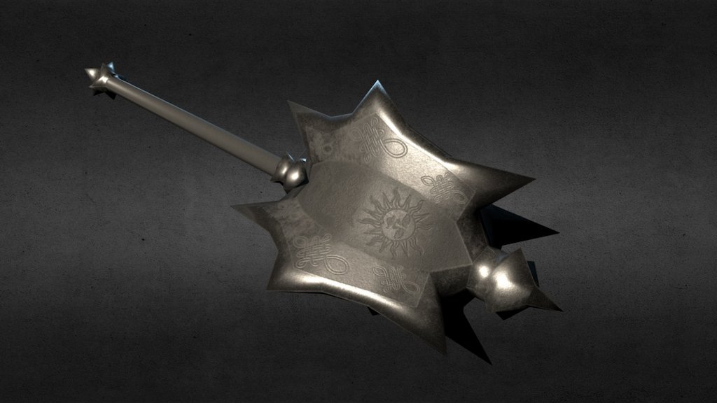 Low-Poly Mace - 3D model by varaani [9fb83e4] - Sketchfab