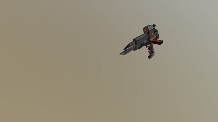Futuristic_Gunblade 3D Model