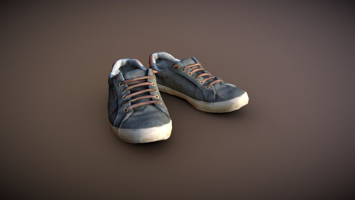 3dscanned Shoes | only 2.400 Tris 3D Model