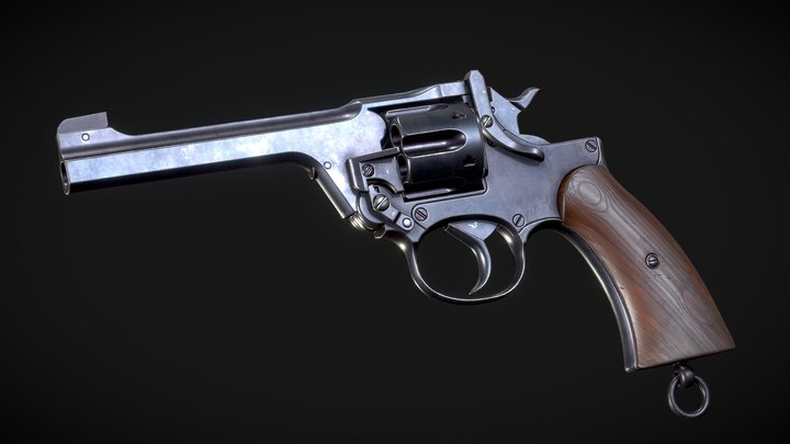 WW2 Revolver 3D Model