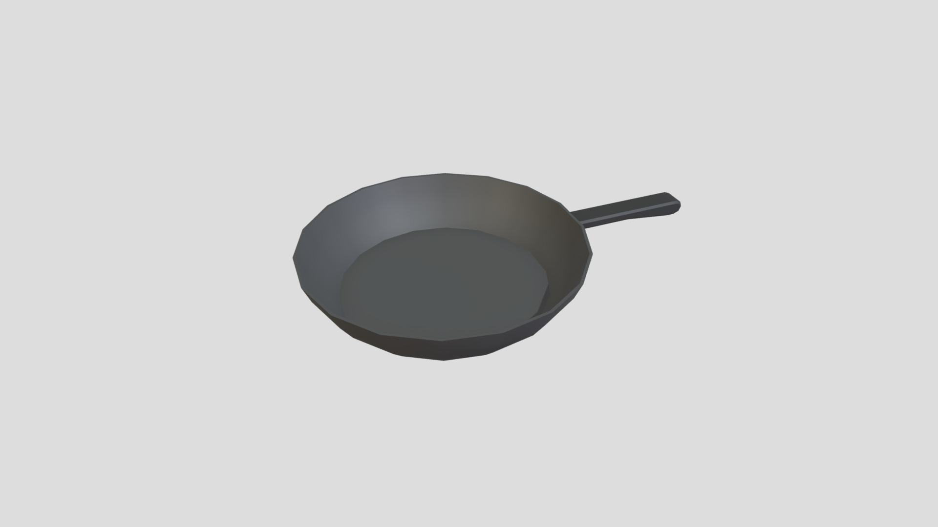 3D model Pan - This is a 3D model of the Pan. The 3D model is about a black circle with a black line.