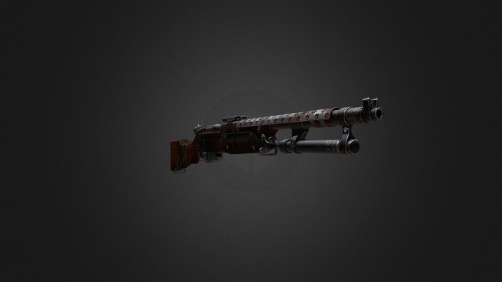HunterRifle 3D Model
