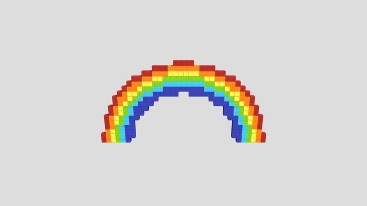 rainbow-pixel-art 3D Model