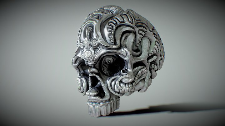 Voodoo Skull 3D Model