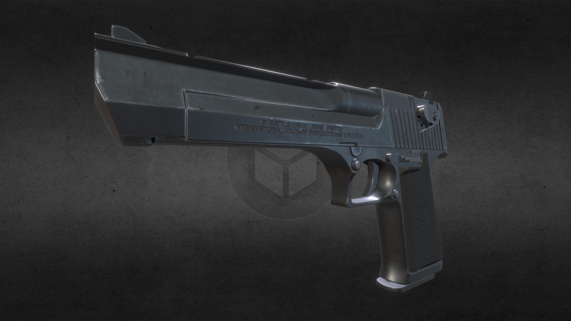 Desert Eagle (Black) - 3D model by Ulfen [9fbb2b0] - Sketchfab