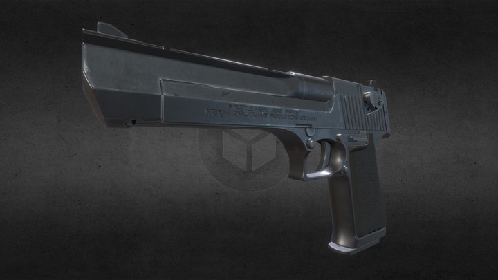 Desert Eagle (Black) 3D Model