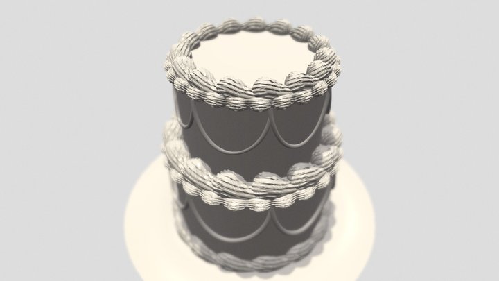 Wedding Cake 3D Model