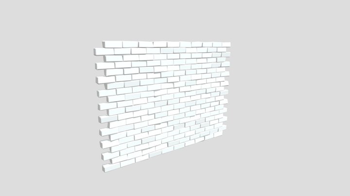 Brick wall 3D Model