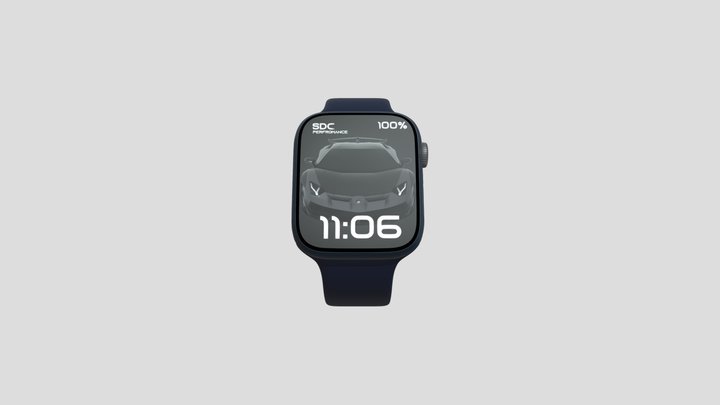 Apple Watch Series 7 - Free Watch-Face SDC™️ 3D Model