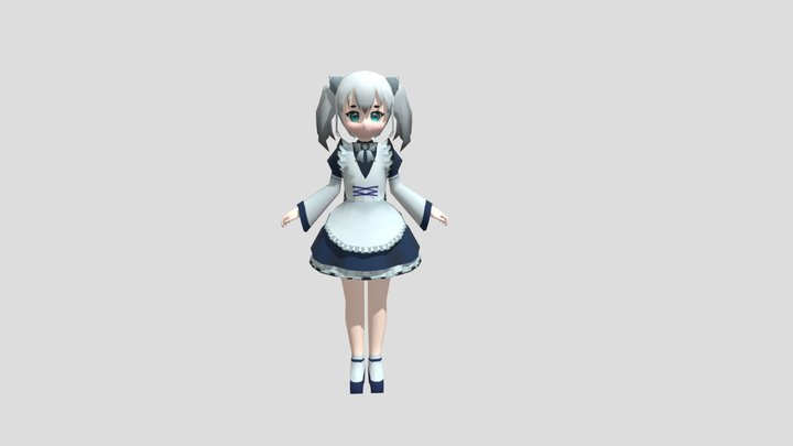 anime girl 3D Model