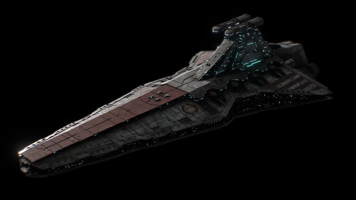 Venator Class Star Destroyer 3D Model