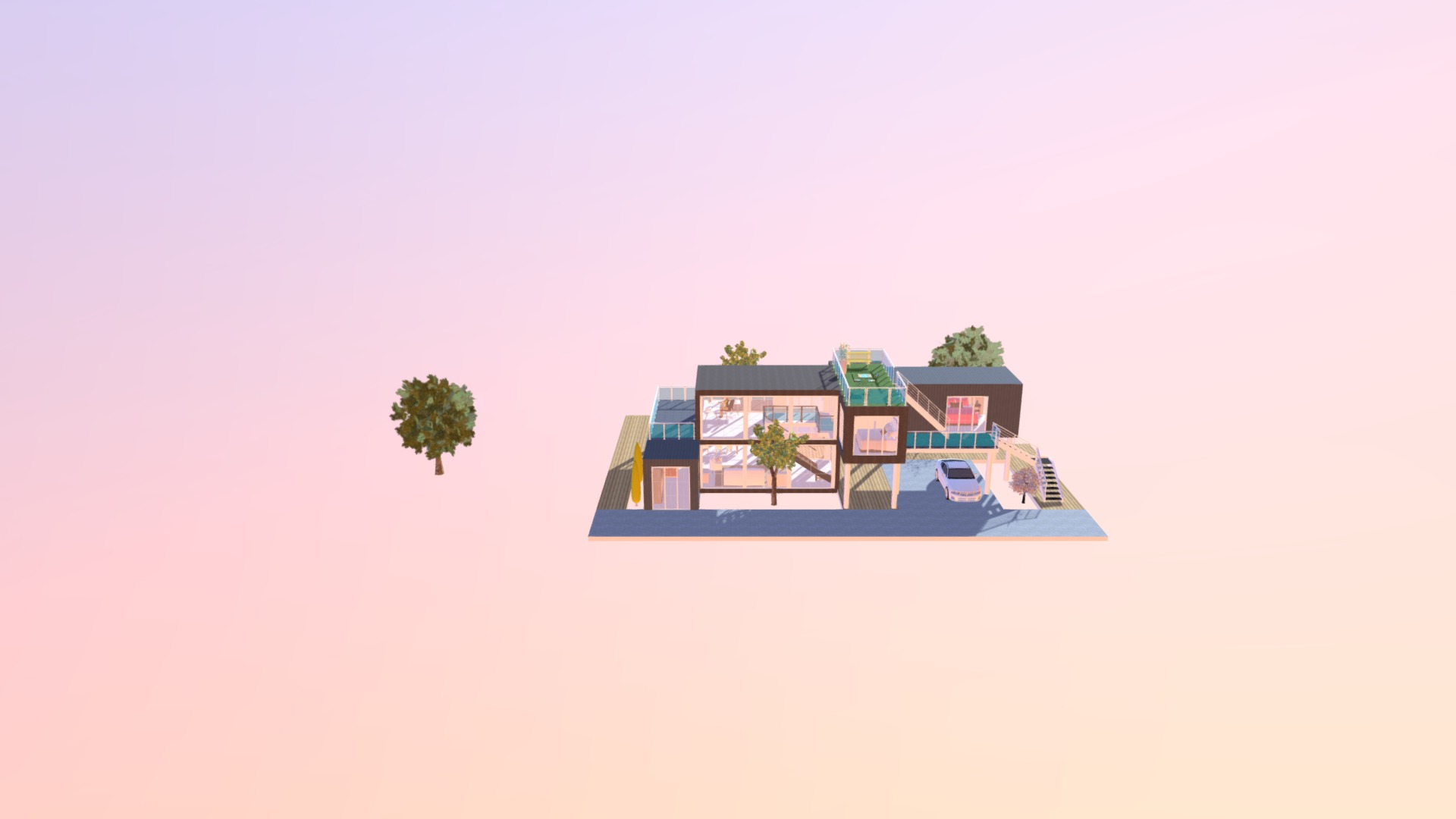 Container House - 3D model by koafranck [9fbe66b] - Sketchfab